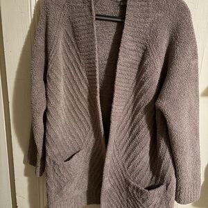 Barefoot Dreams Women's Cardigan in Taupe